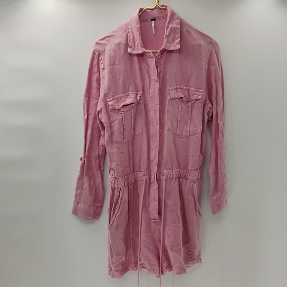 YFB Young Fabulous & Broke Blush Lakeside Shorts Jumpsuit Romper Foxglove linen - Picture 14 of 14